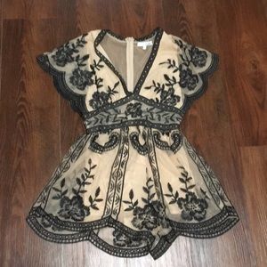 Elegant Lace Romper